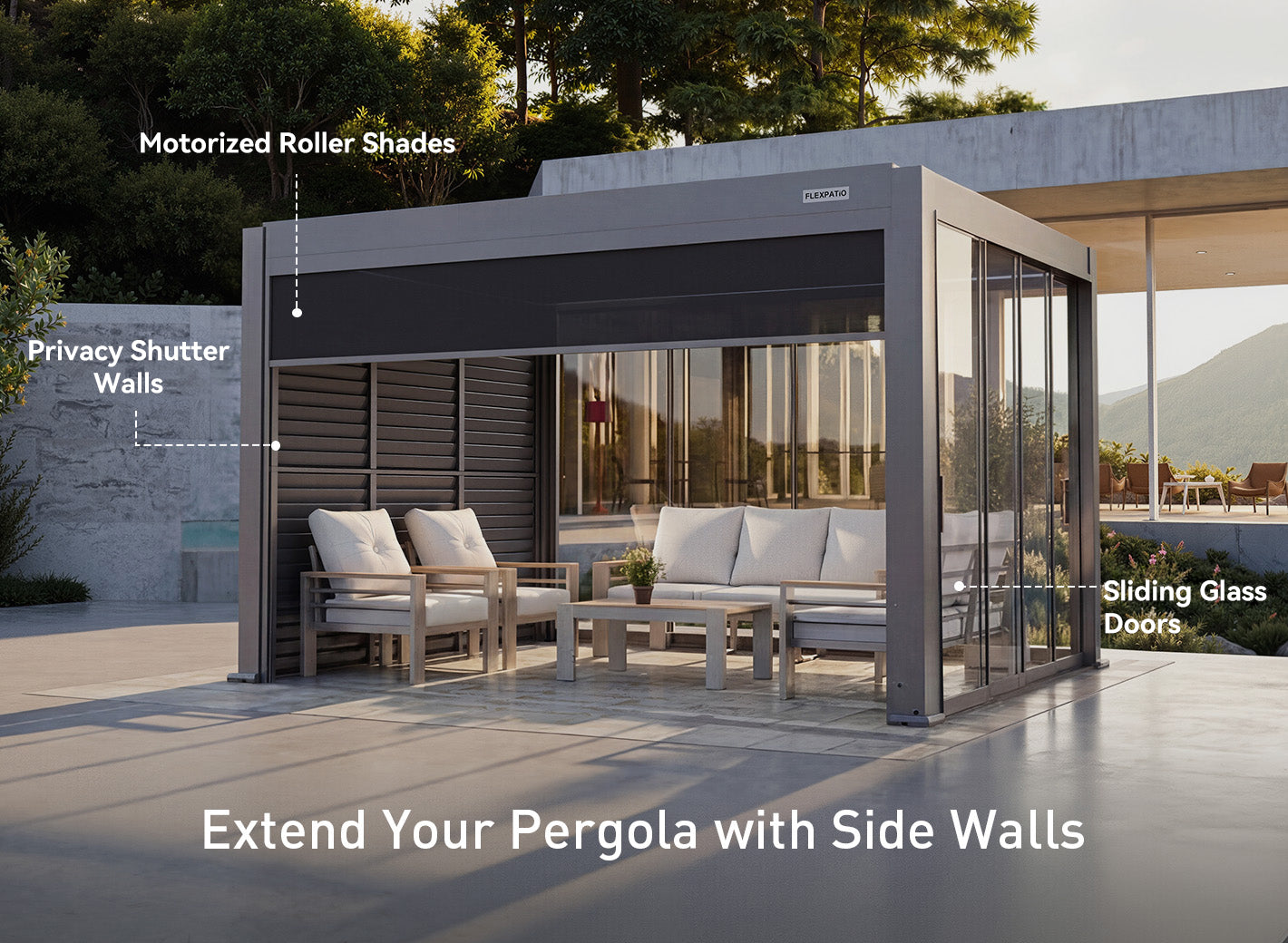 FlexPatio POWER+ Gen 1 Motorized Pergola