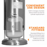 46000-BTU Stainless Steel Outdoor Heater