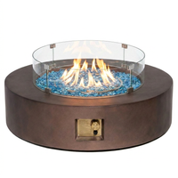 41''Round Fire Pit Table,50000 BTU Outdoor Propane Patio Fire Pit — Studio Shot