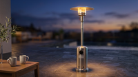 46000-BTU Stainless Steel Outdoor Heater — Lifestyle