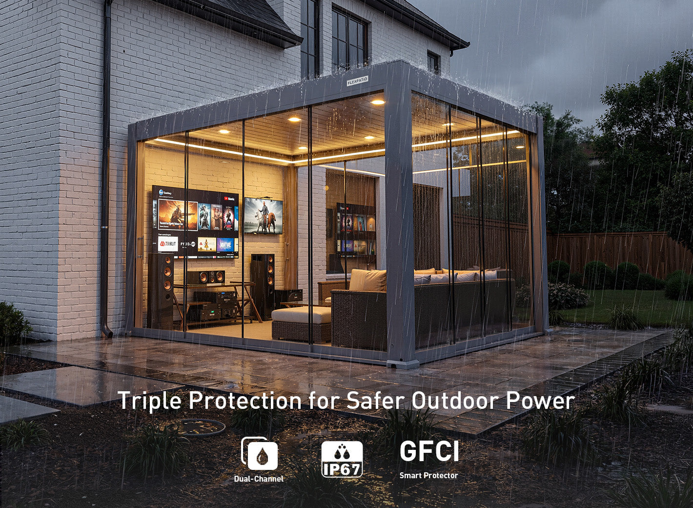 FlexPatio POWER+ Gen 1 Motorized Pergola