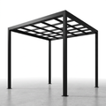 Aluminum Pergola Built for Modern Outdoor Living, 8x8 Ft Matte Black, Powder Coated, Easy Assembly