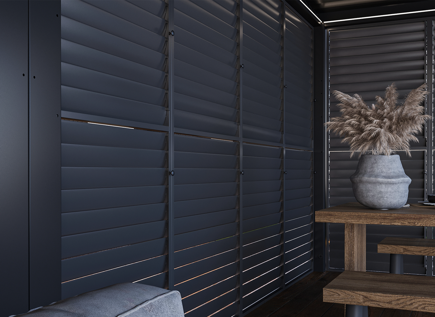 Privacy Shutter Walls