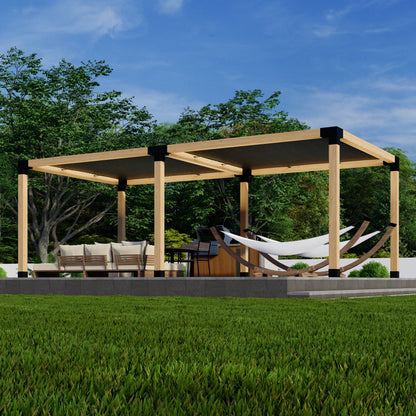 DIY Pergola Kit for a Freestanding Pergola With Canopies - Any Size Up to 24' x 12'