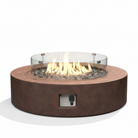 Outdoor Fire Pit Table Built for Year-Round Entertaining, 50,000 BTU Propane, 41 Inch Round, Electronic Ignition